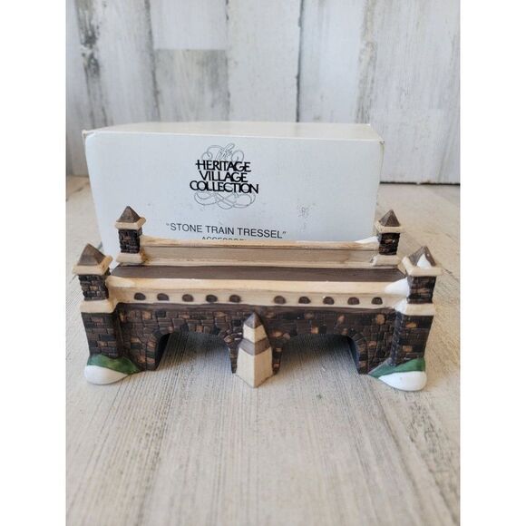 Dept 56 59811 Stone Train Tressel village accessory xmas - Picture 1 of 7